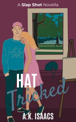 Cover of Hat Tricked: a fake dating hockey romance novella